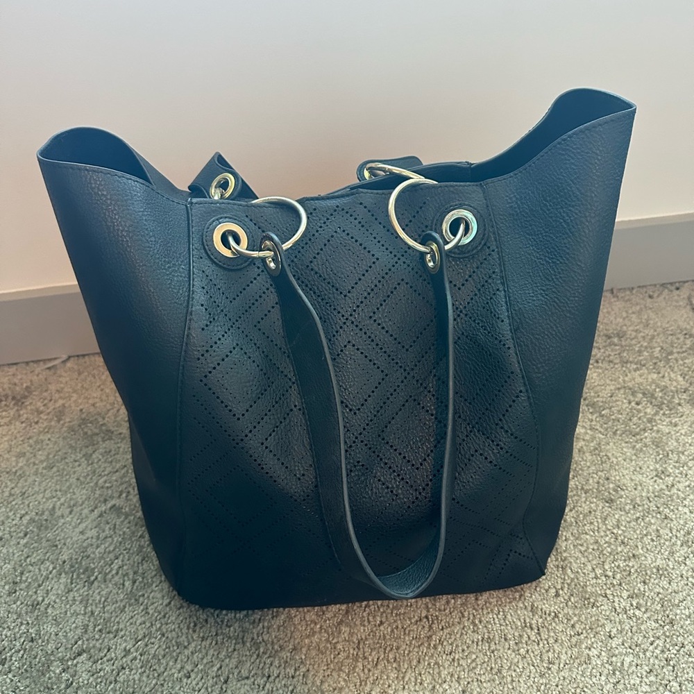 Steve Madden Large Black Tote